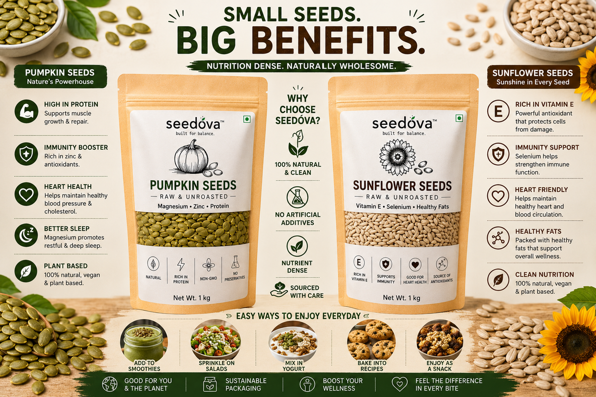 Pumpkin + Sunflower Seeds Combo