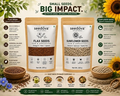 Sunflower + Flax Seeds Combo