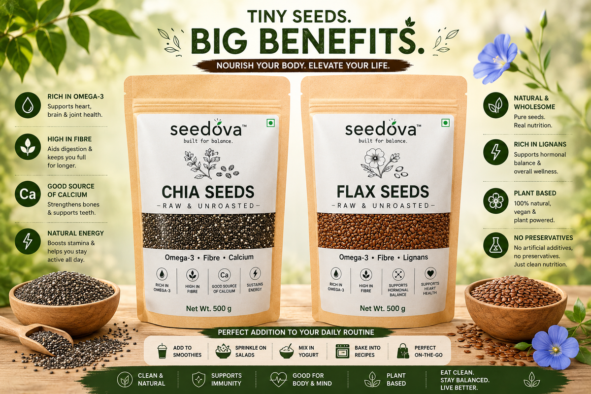 Chia + Flax Seeds Combo