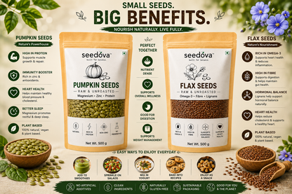 Pumpkin + Flax Seeds Combo