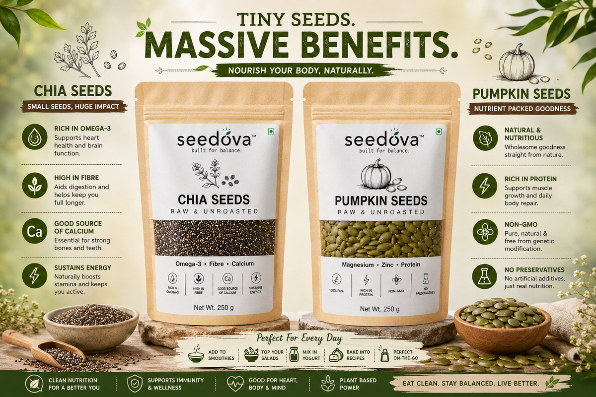 Chia + Pumpkin Seeds Combo